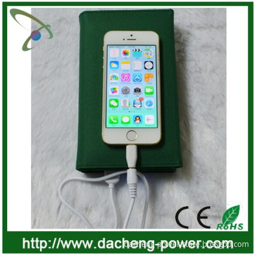 Factory wholesale 5W solar battery backpack 8000mAH with LED lights